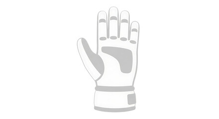 Obraz premium White Glove Hand Icon on Transparent Background