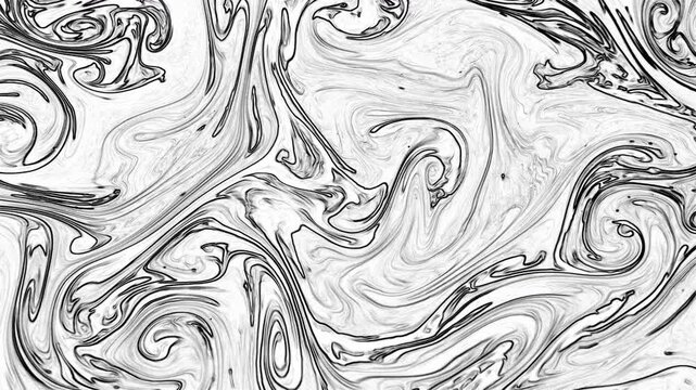 High Contrast Black and White Marble Texture Background