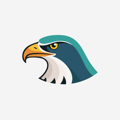 Fototapeta premium Stylized Eagle Head Logo Design.