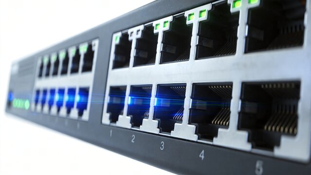 Network Switch Ethernet Ports Macro