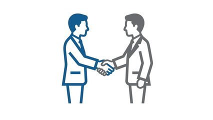 Obraz premium Businessmen Shaking Hands Together.