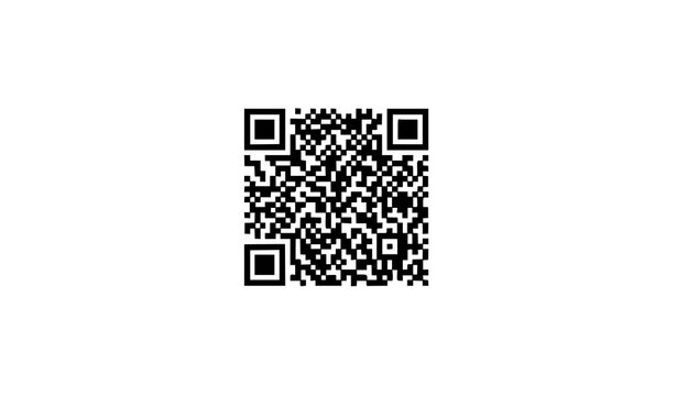 Smartphone QR code scanner icon in vector format showing a mobile device scanning a digital QR barcode, clean flat design with simple geometric shapes, black outline style, minimal modern technology c