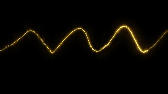 Abstract neon line waves animation. Neon wave line royal burn color animation. Bright neon curve line abstract technology background