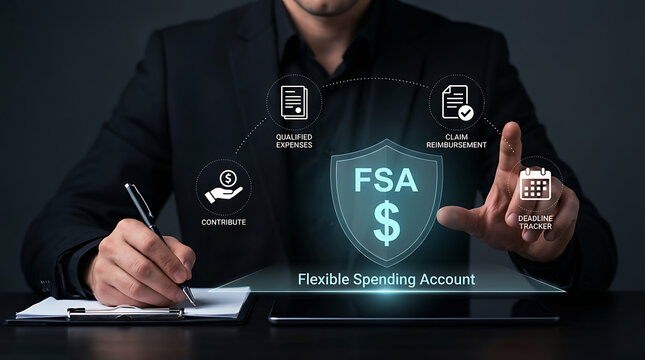 Flexible Spending Account FSA Healthcare Finance Benefits Concept