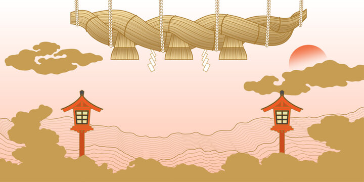 日本の神聖なしめ縄