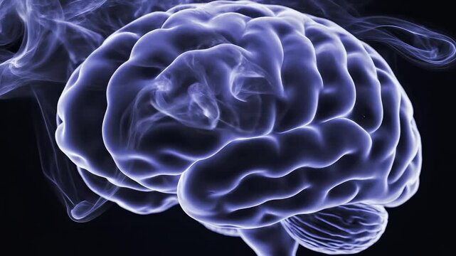 Human brain illustration