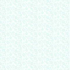 Fototapeta premium Soft Blue Floral Seamless Pattern. Background Ideal for Wallpaper, Fabric, Branding, Packaging and Elegant Design Projects.