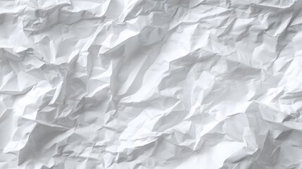 Obraz premium Abstract white crumpled paper texture background studio shot