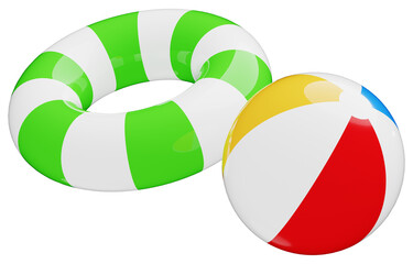 3D_浮き輪_ビーチボール © 四ッ谷