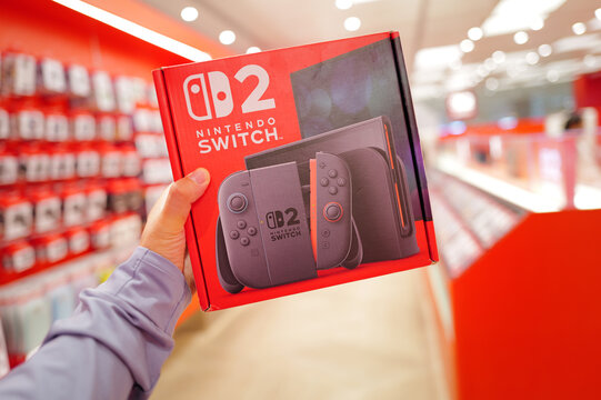 Nintendo Switch 2 Retail Box at Official Game Store.