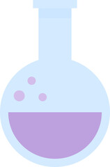 Fototapeta premium Purple round-bottom flask