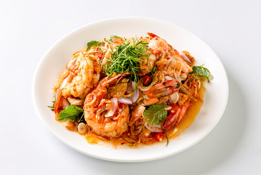 Spicy Shrimp Salad with Lemongrass (Thai Spicy Shrimp Salad)