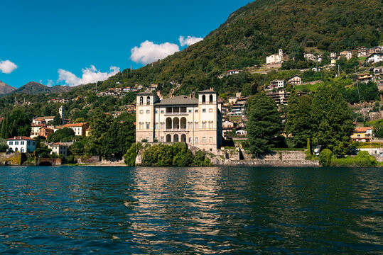 Historic villa standing tall by Lake Como Italy