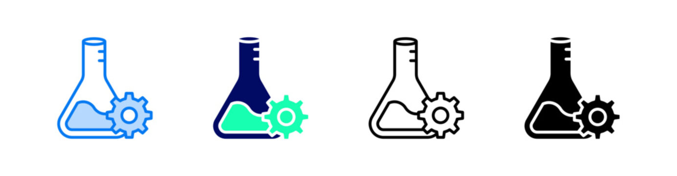 Catalyst Multiple Style Icon Set Vector 