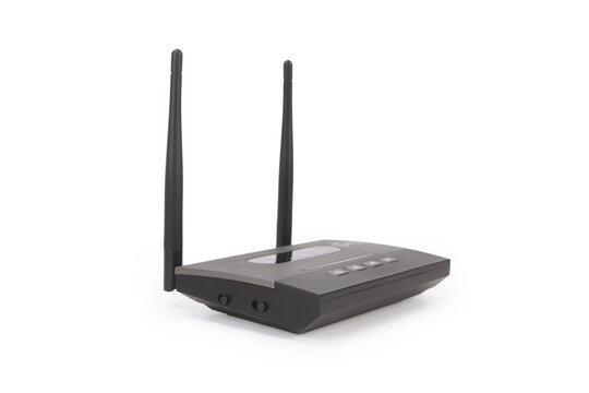 wireless router isolated on white