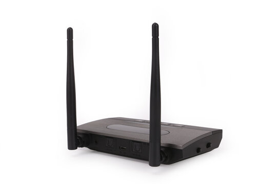 wireless router isolated on white