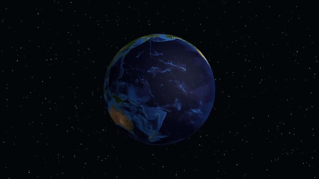 3D Earth Animation Zooming into Coimbatore City in Tamil Nadu India