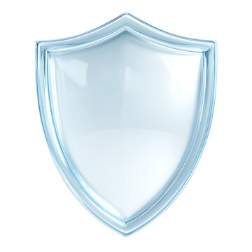 A shiny blue shield icon is displayed prominently.
