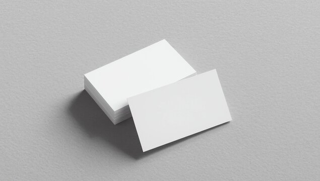 Textured business card mockup on a grey background. 85x55 mm