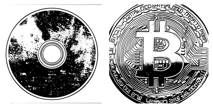 Digital currency symbol B on coin, blockchain technology, crypto asset, electronic money, decentralized finance, digital token, financial innovation.