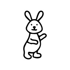 Obraz premium Cute rabbit icon