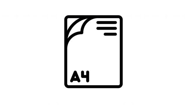 A4 animated icon