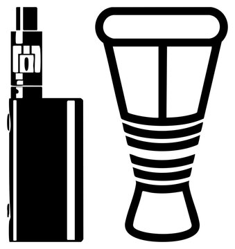 Electronic cigarette mod and atomizer assembly, vape pen components, smoking accessory, nicotine delivery system, portable vaporizer.