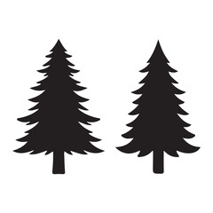 Fototapeta premium christmas tree icons