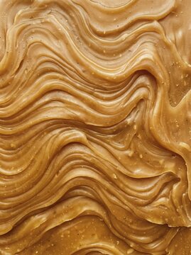 Swirling peanut butter texture background