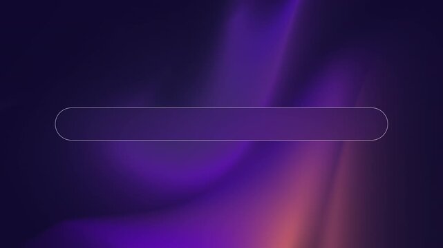 Modern Abstract Neon Purple Fluid Gradient Background with Empty Search Bar Template. Abstract modern motion graphic background featuring smooth, fluid dark purple and magenta gradient waves.