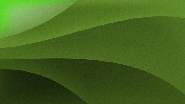 Abstract green background with flowing light wave lines and a textured curve pattern for a modern eco nature design wallpaper vector illustration
