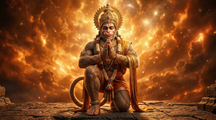 Naklejka na ściany i meble Shree hanuman, Bajrangbali