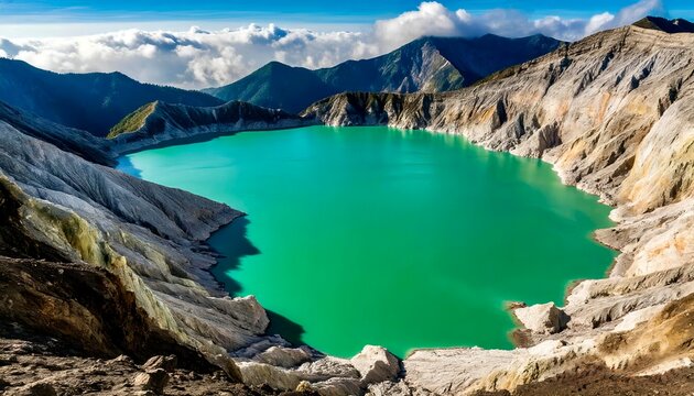 lake in the mountains 