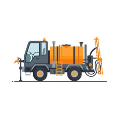 Naklejka premium Specialized Agricultural Truck With Spraying Apparatus For Field Work