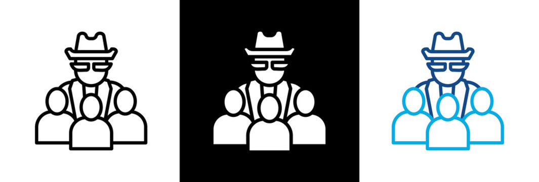 Organized Crime triple icon