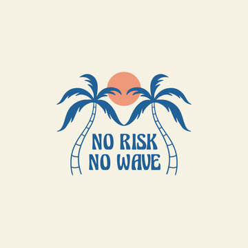 Vintage surf design template for surf club, surf shop, surf merch.