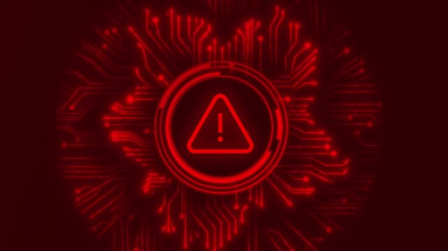 Hacked Alert Cyber Attack on Computer Network Cybersecurity Vulnerability Data Breach
