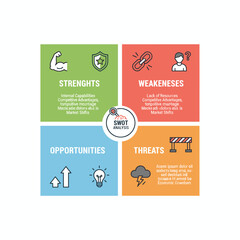 Naklejka premium Business Analysis Concept Vector Illustration.