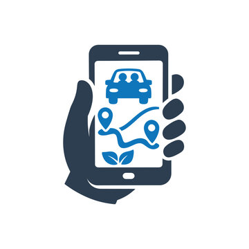 Sustainable Shared Mobility Icon