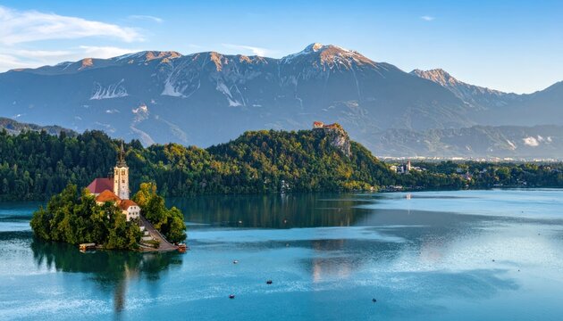 Serene reflections of alpine majesty