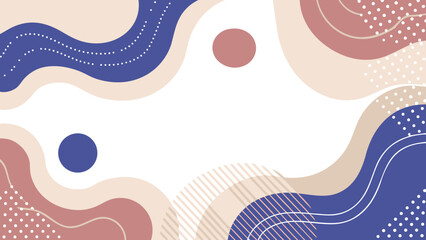 Fototapeta premium Abstract background with flowing shapes and dotted patterns