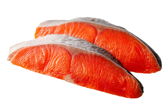 鮭の切り身。Salmon fillet