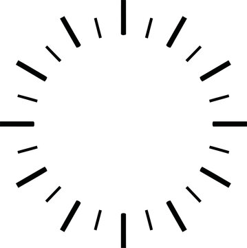 A black and white image of a clock face without numbers
