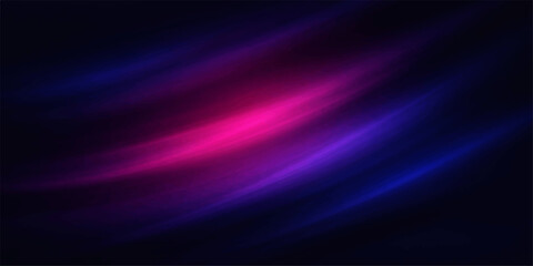 Abstract purple and blue flowing energy waves background with glowing motion lines © Mustarin