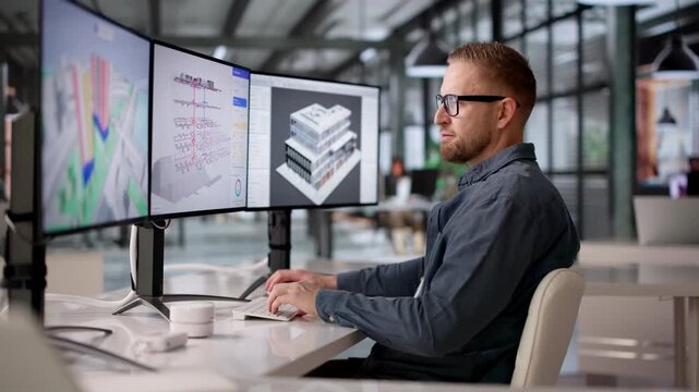 Building Information Modeling Software Showing HVAC