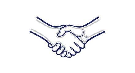 Fototapeta premium Handshake Icon: Agreement, Partnership, Trust, Business Deal, Collaboration, Success