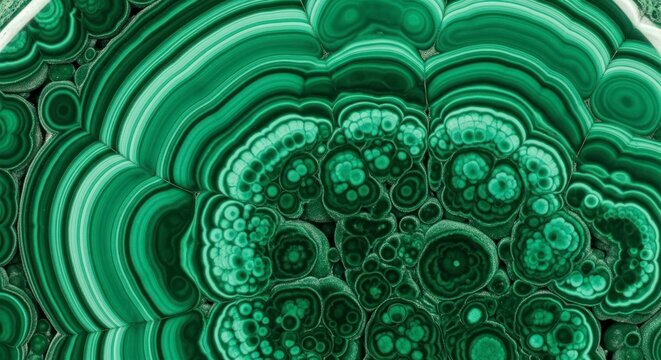 Green Agate Mineral Rock Formation.