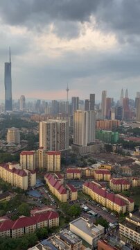 Stunning Top Virew During Day And Evening From Mercure Kuala Lumpur Trion,Malaysia