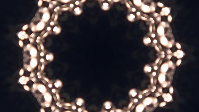Clear Cut Glass Crystal Droplets Chain light flare kaleidoscope .