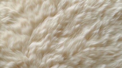 Fototapeta premium Soft, cream-colored fur texture dominates the frame